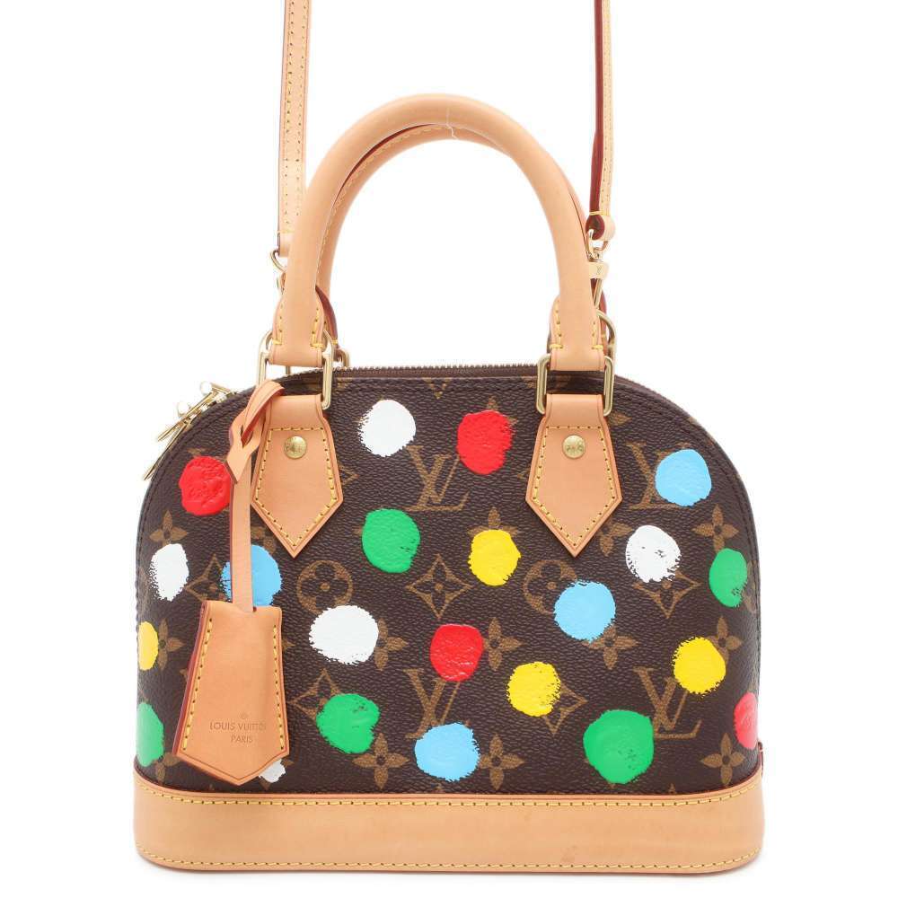 Louis Vuitton handbag Monogram painted dot LV YK Alma shoulder bag Yayoi Kusama